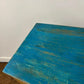 Rustic Indian Reclaimed Wood Blue Distressed Cabinet