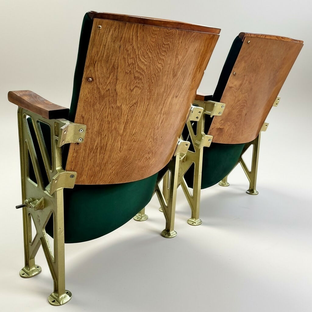 Vintage Art Deco Theatre Seating (pair)