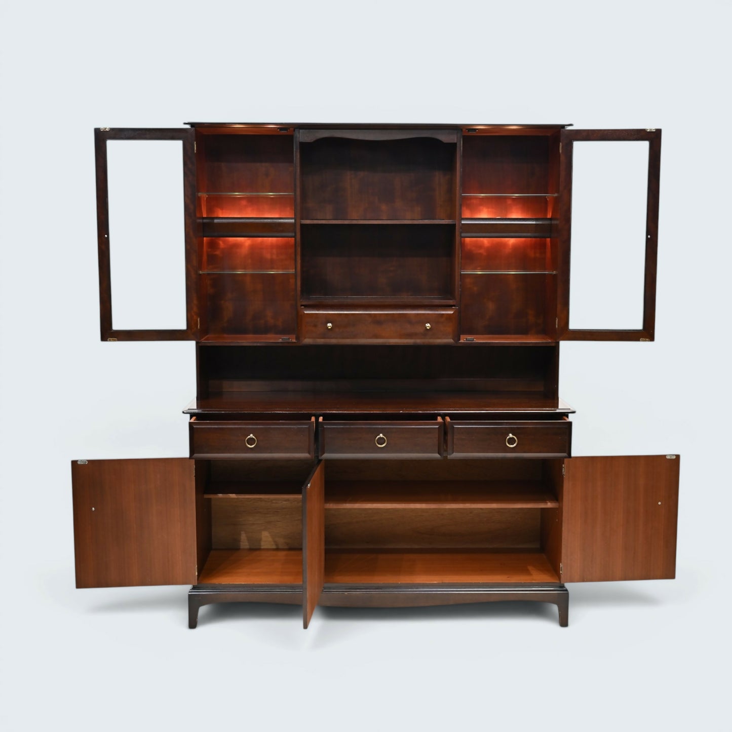 Stag Dresser Sideboard Display Bookcase 2 Piece Storage Unit FREE UK* Delivery