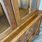 Bookcase Vintage French Louis XIV Style Oak Display Cabinet Sideboard LOT 4476