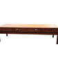 Mid-century long console coffee table by the renowned British makers Greaves and Thomas.