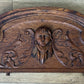 Pediment Antique French Style Oak Carved Decorative Furniture Crest LOT 6540