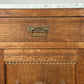 Cabinet Antique French Style Marble Top Oak Sideboard Carved Cupboard LOT 6284