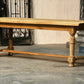 Characterful Bleached Oak Farmhouse Dining Table