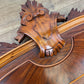 Pediment Antique French Style Walnut Carved Decorative Crest LOT 6528