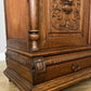 Bookcase Antique French Style Glazed Display Cabinet Oak Sideboard LOT 6462