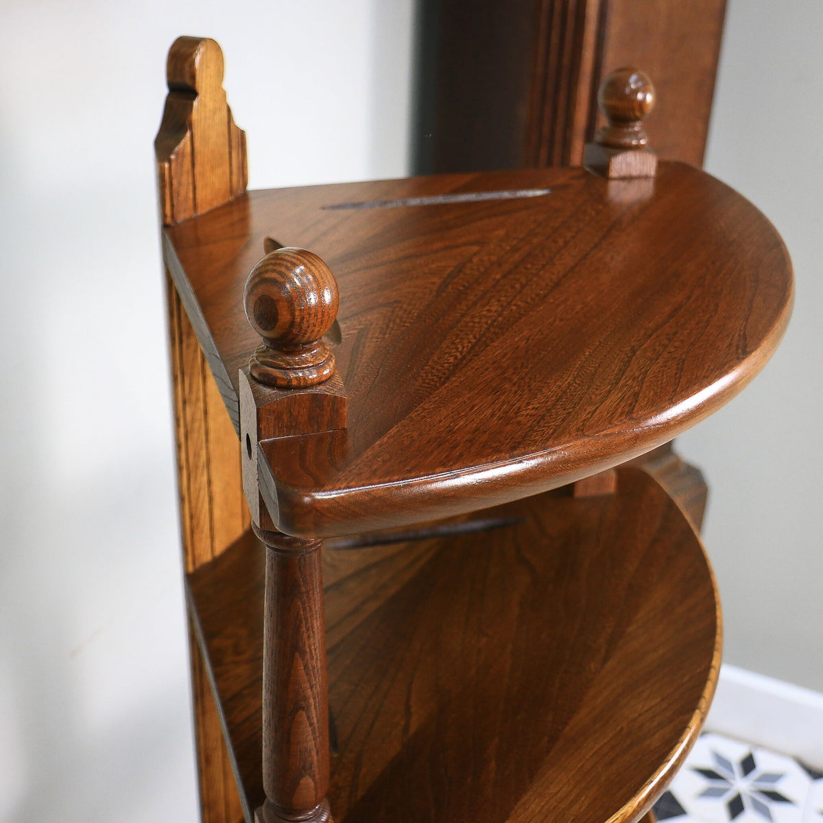 Ercol Windsor 5 Tier What Not in Golden Dawn. Model 1105