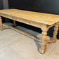 French Oak Farmehouse Dining Table with 2 Drawers