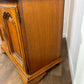 Modern Reproduction Glazed Oak Bookcase