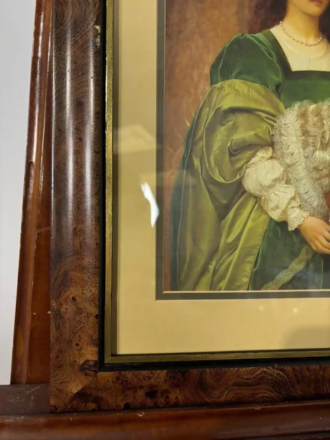 Classical Lady in Green – Decorative Framed Portrait Print