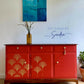 Midcentury Striking Stag Minstrel Mahogany Sideboard