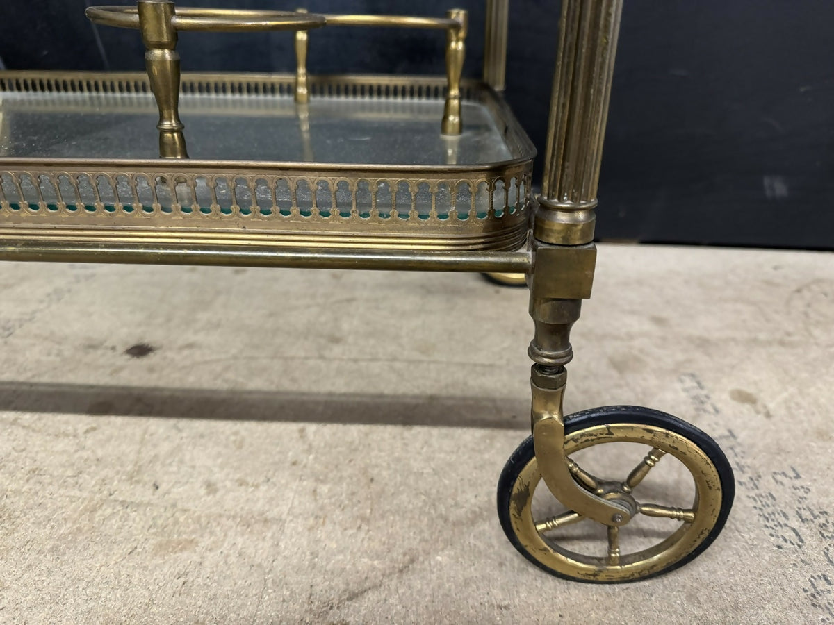 French Brass Cocktail Trolley