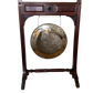 Walnut-Framed Dinner Gong with Brass Gong