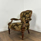Victorian Armchair Floral Upholstered