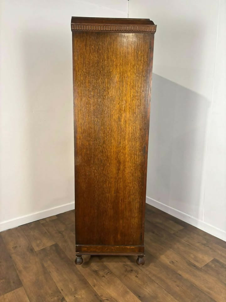 Vintage 1950's Oak Gents Wardrobe