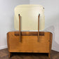 Vintage Walnut Veneered Dressing Table with Removable Mirror