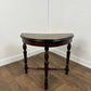 Antique Style Demi Lune Side Table on Reeded Supports