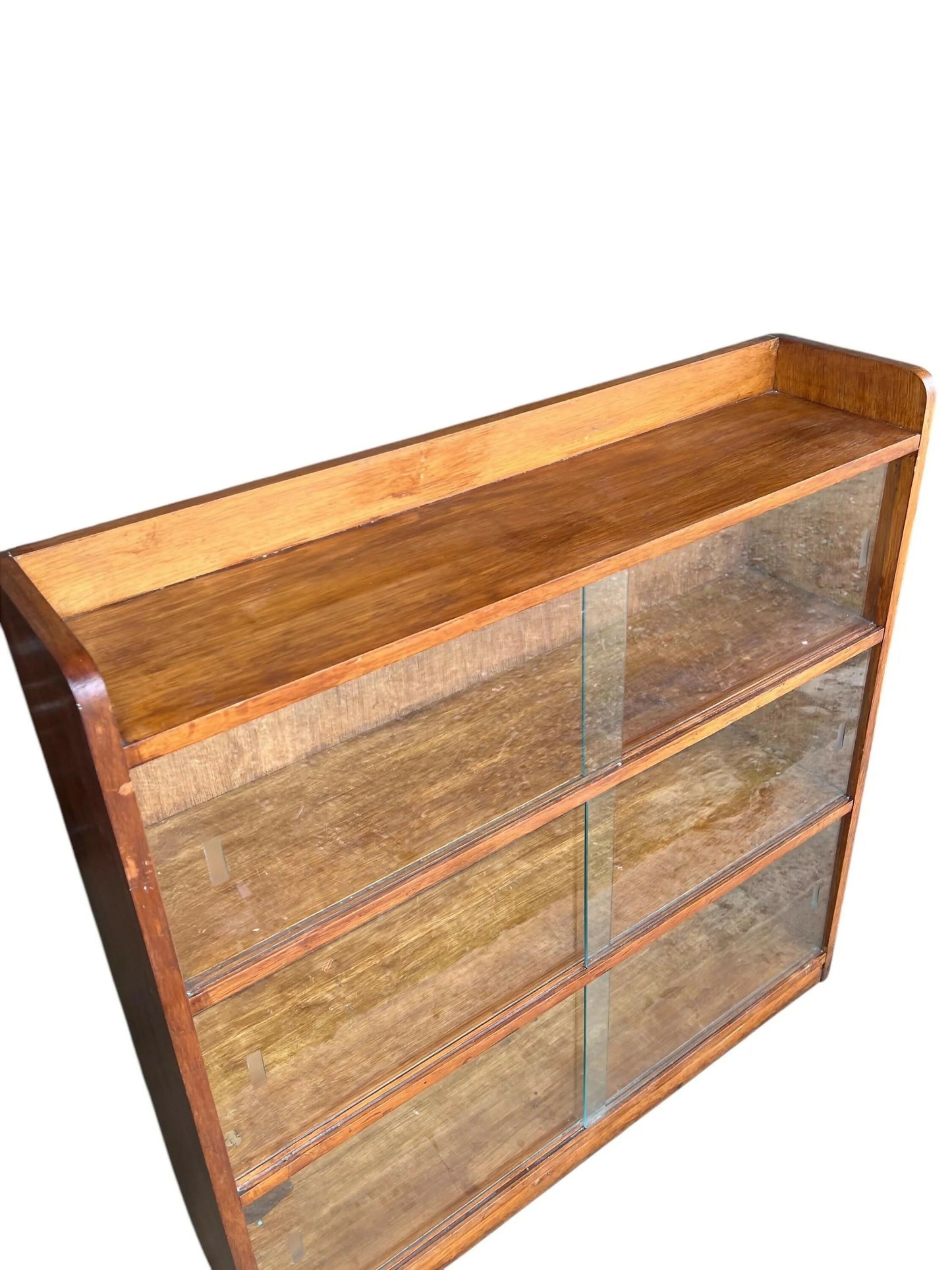 Mid century light Oak bookcase / cabinet