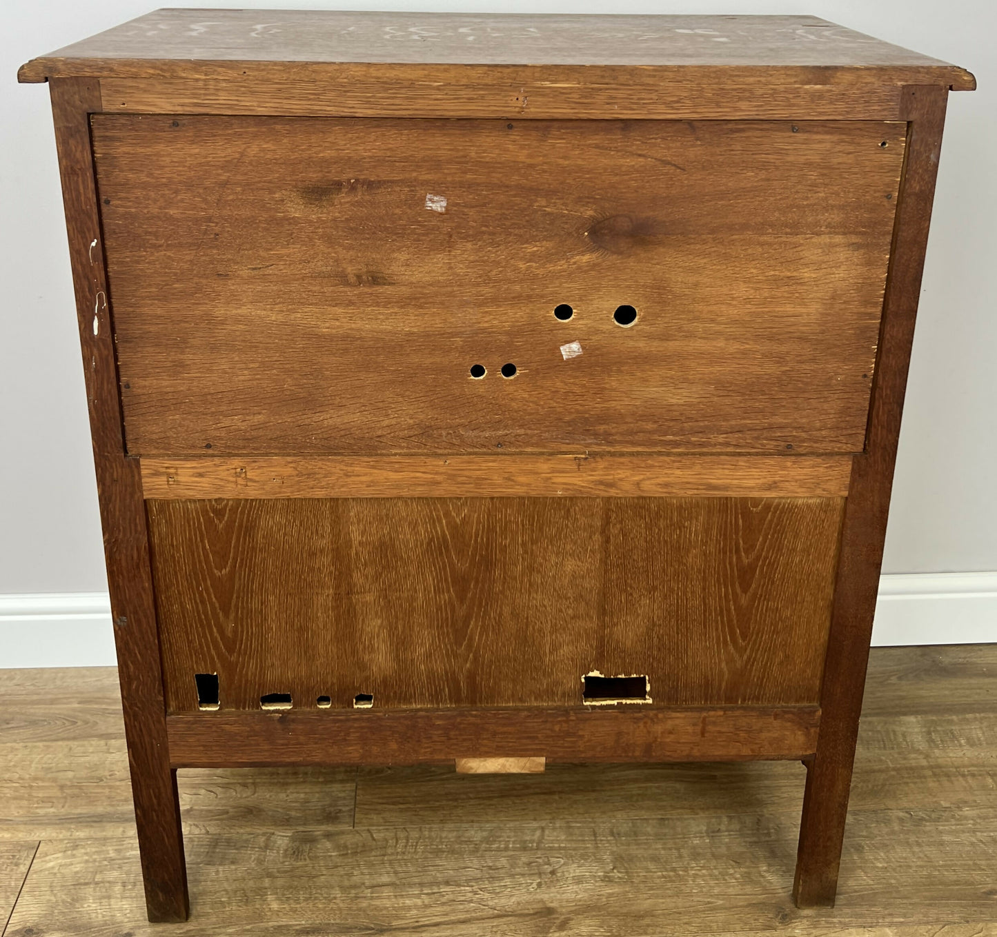 Cabinet Vintage French Louis XIV Style Oak Sideboard Carved Cupboard LOT 6249