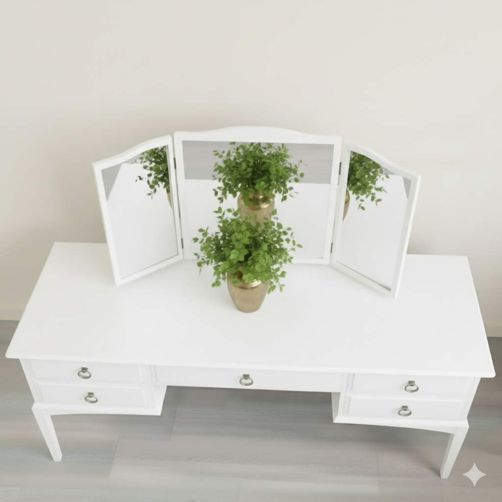 Stag minstrel white dressing table