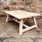 Handmade Reclaimed Wood Coffee Table | Rustic Farmhouse Low Table | Solid Timber | Vintage Cottage Style Living Room Furniture