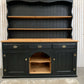 Painted Black upcycled Pine country farmhouse large 2 DOOR Welsh Dresser.