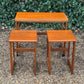 Mid Century McIntosh Triform Teak Nest Of Tables c,1960s