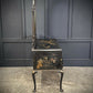 Black and Gold Chinoiserie Lacquered Dressing Table