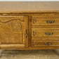 Cabinet Vintage French Louis XIV Oak Sideboard with Carved Cupboard LOT 6264