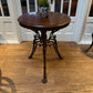 Rare Occasional Table Cast Iron featuring Queen Victoria with a Hardwood Top