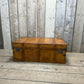 luxury tan leather coffee table trunk.