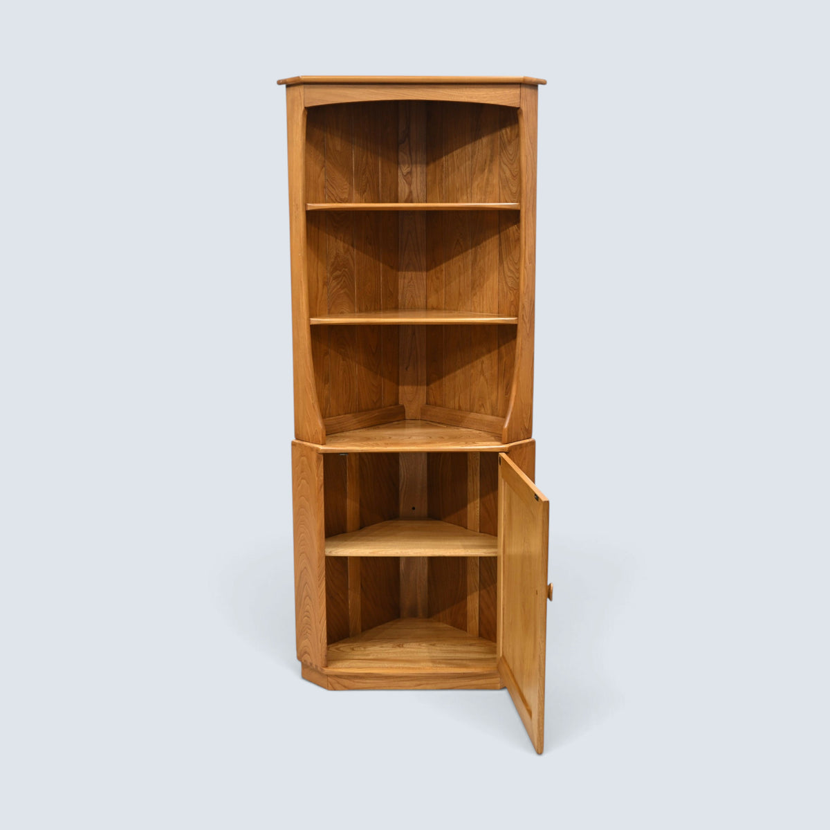 Ercol Windsor Corner Cabinet with Cupboard Light Finish #743c FREE UK Delivery*