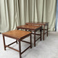 Vintage Mid Century Teak Nest Of Side Tables Scandi Danish Style Retro R981