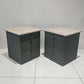 Pair of bedside tables in Empire Green