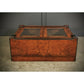 Vintage Victorian Glazed Figured Walnut Bookcase Display Cabinet