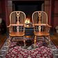 A Large Pair of Ash Broad Arm Windsor Chairs