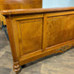 Early 20th French Style Walnut Veneered Bed Frame - 6ft Bed Frame With Gilt Metal