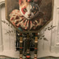 Clown cat occasional portrait table