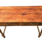 Antique 19th Century Rustic pitch pine side table desk