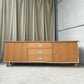 Vintage Late Mid Century 90s Sideboard Modernist Media Cabinet Unit Lp Storage R1122