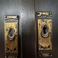 Antique Early 1900’s Mahogany Black Painted Display China Glazed Drinks Cabinet