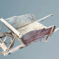 Vintage Antique Rustic French Wheelbarrow, Early 1900s