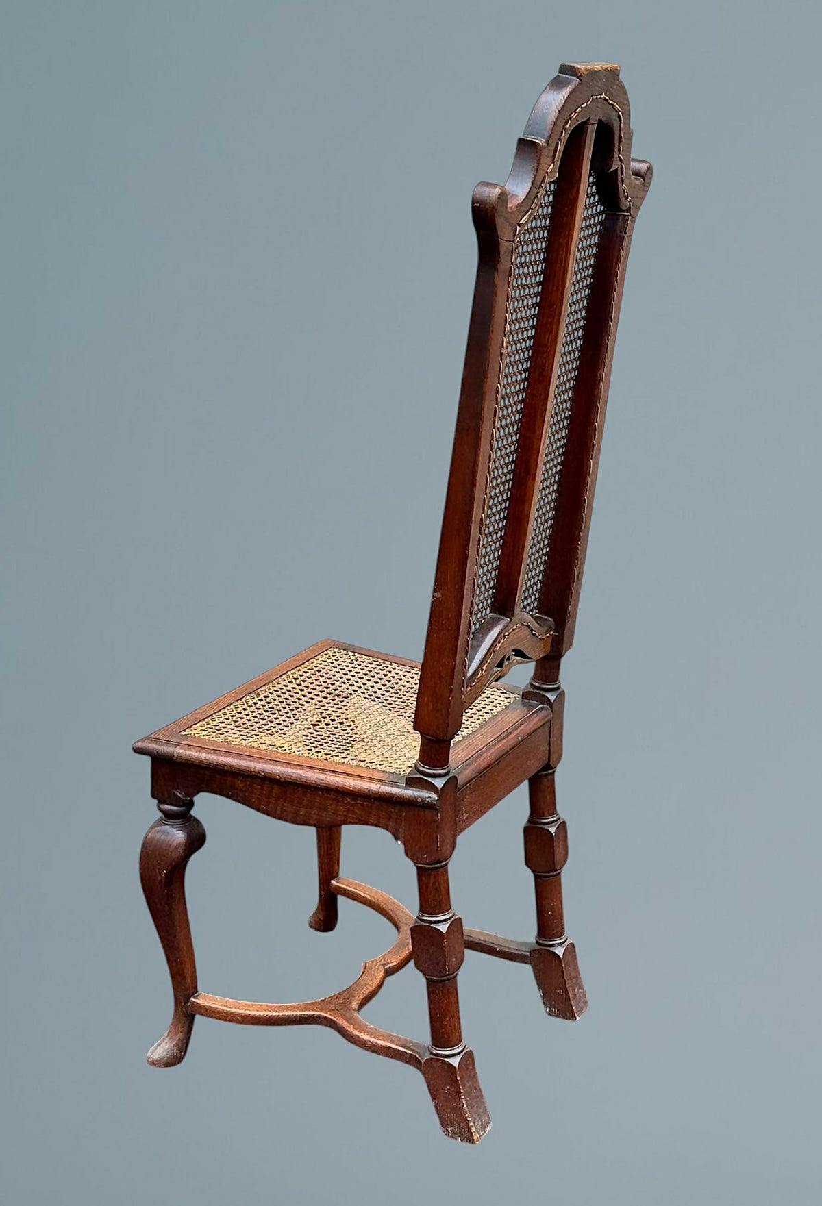 Set Of Four Oak High Back Chairs