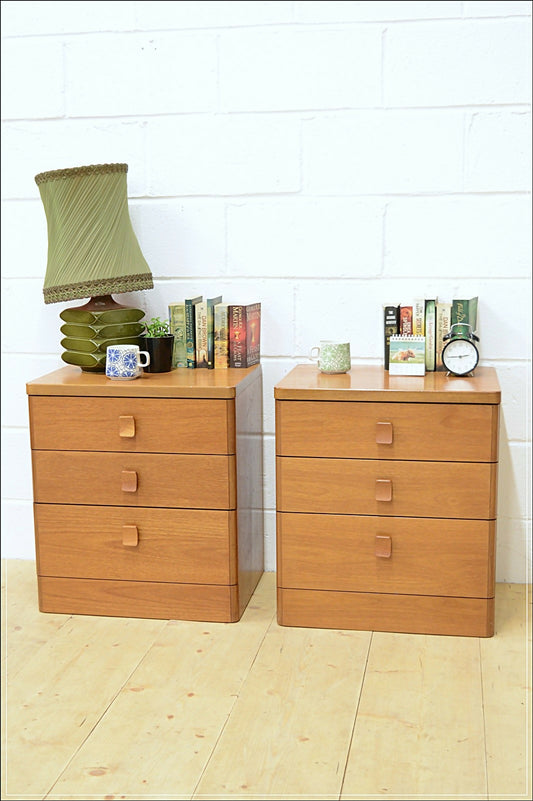 Stag chest of drawers X 2 pair teak Cantata mid century danish design DELIVERY