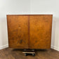 Mid-Century Glazed Teak Bookcase Cabinet