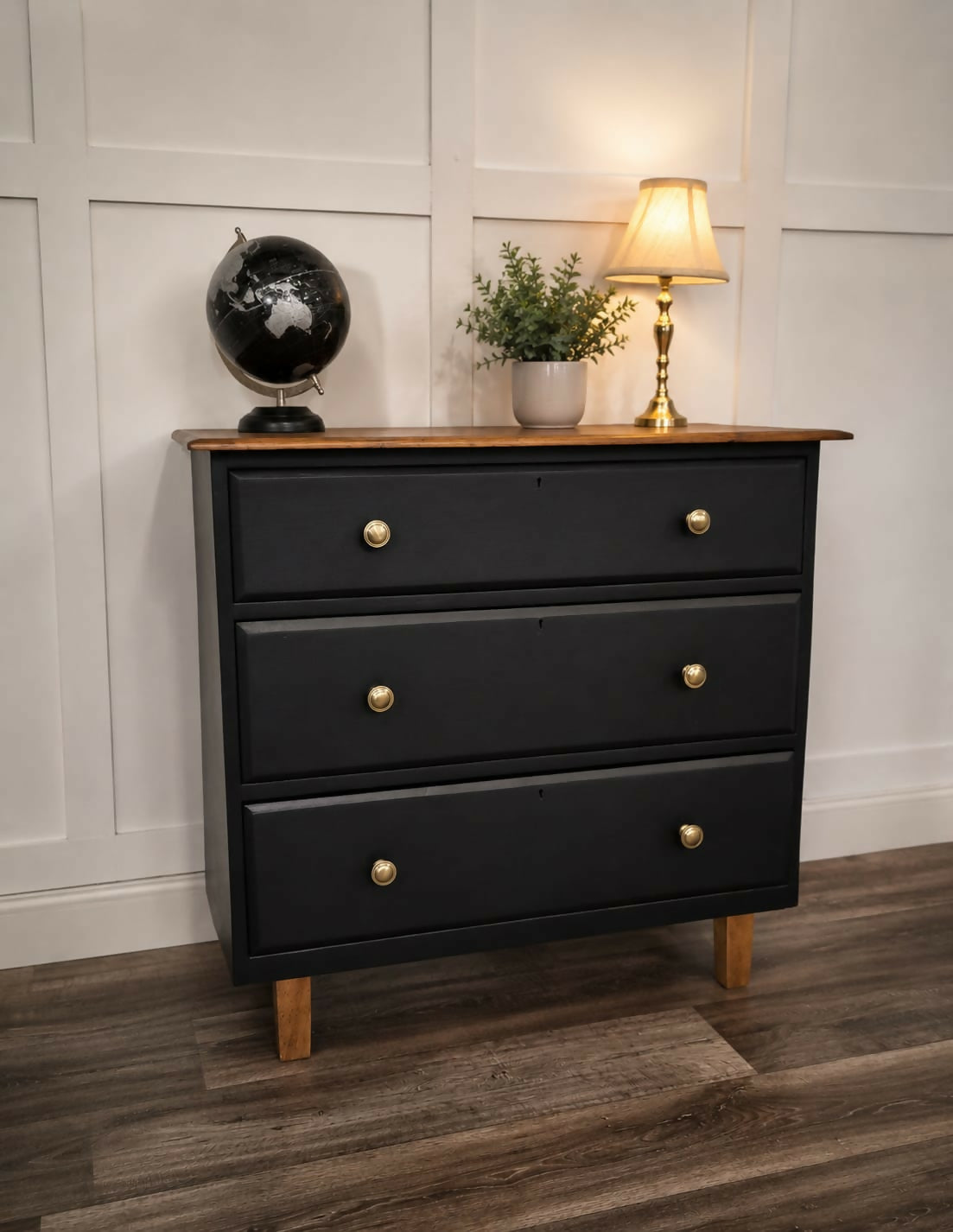 Small Antique Pine Chest of Drawers