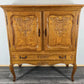 Cabinet Vintage French Louis XVI Oak Sideboard Carved Panels Cupboard LOT 4332