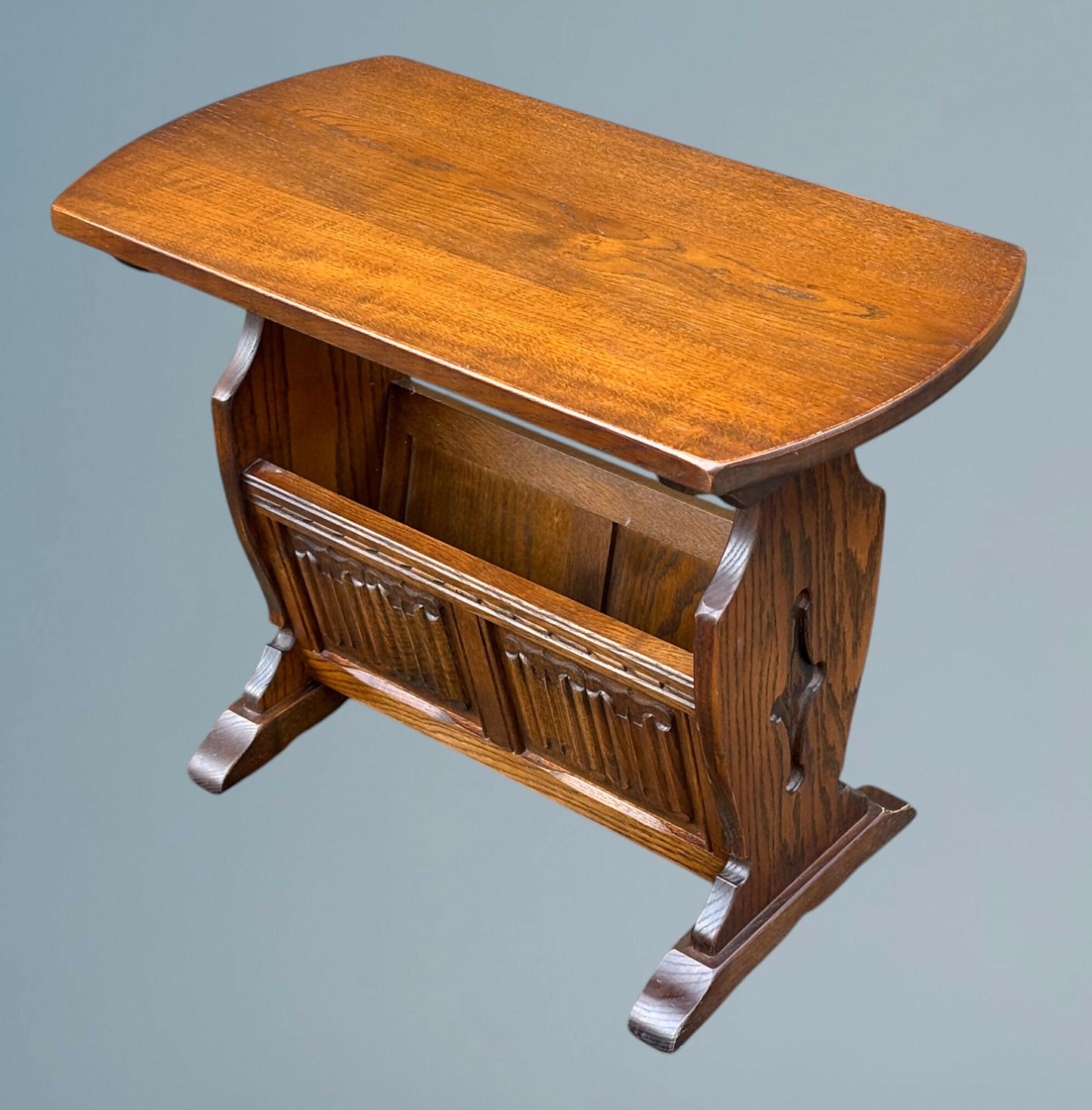 Wood Bros Old Charm Oak Magazine Rack / Table