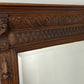 Mirror Antique French Oak Wall Mirror Home Decor Carved Wall Frame LOT 6371