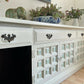 Vintage Off White / Cream Sideboard / TVUnit / Large Sideboard / Storage Unit